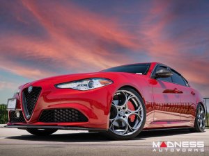 Alfa Romeo Giulia Front Spoiler - Carbon Fiber - Italia Style - Stile Italia - Base Model - V1 - One Piece Design 